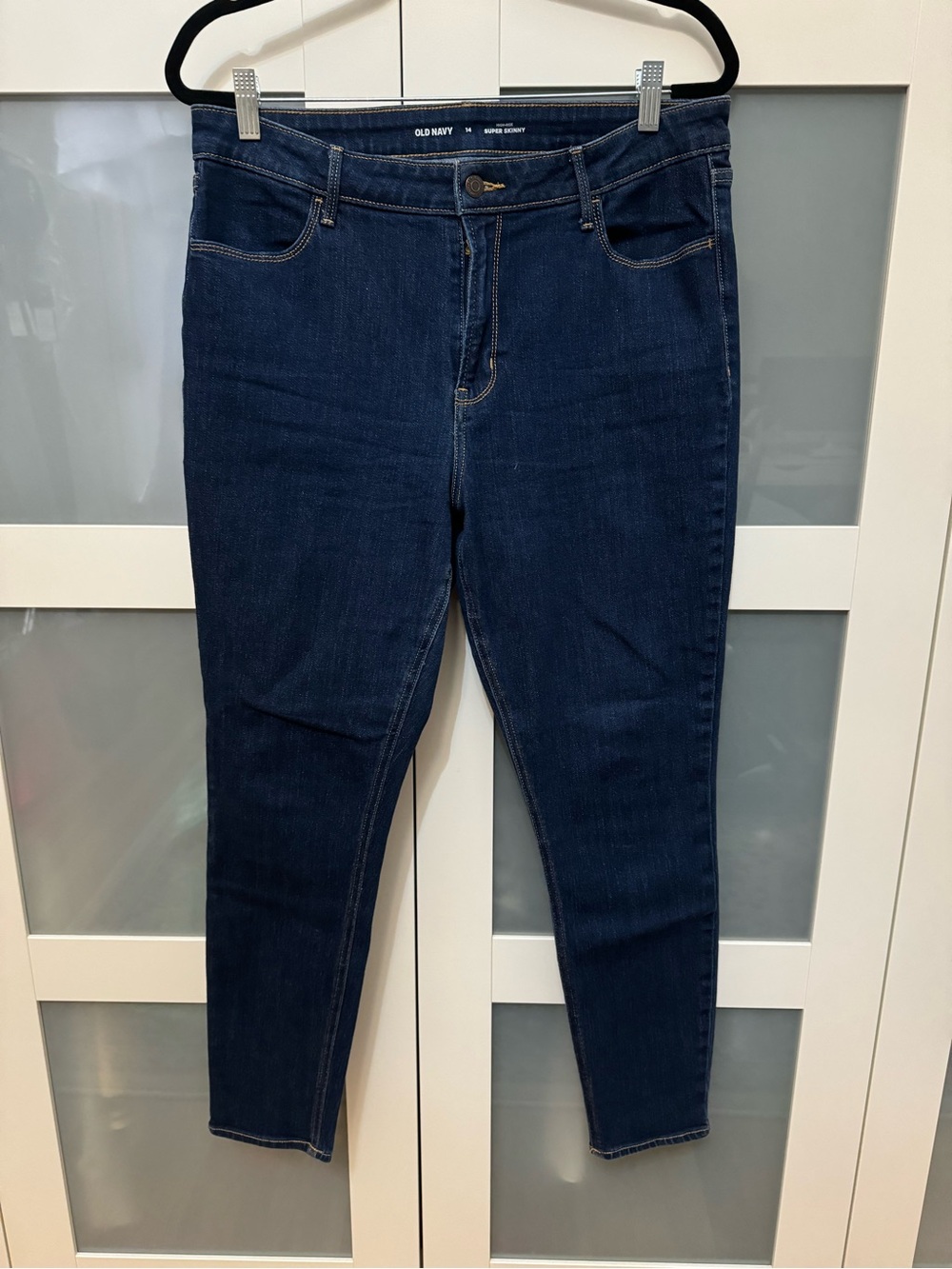 Old Navy Women's Dark Blue High-Rise Skinny Jeans